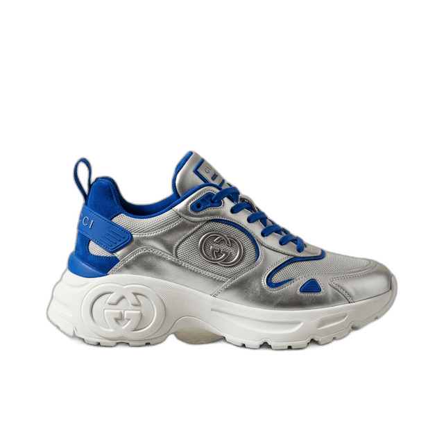 Tênis Gucci Run Prata Azul