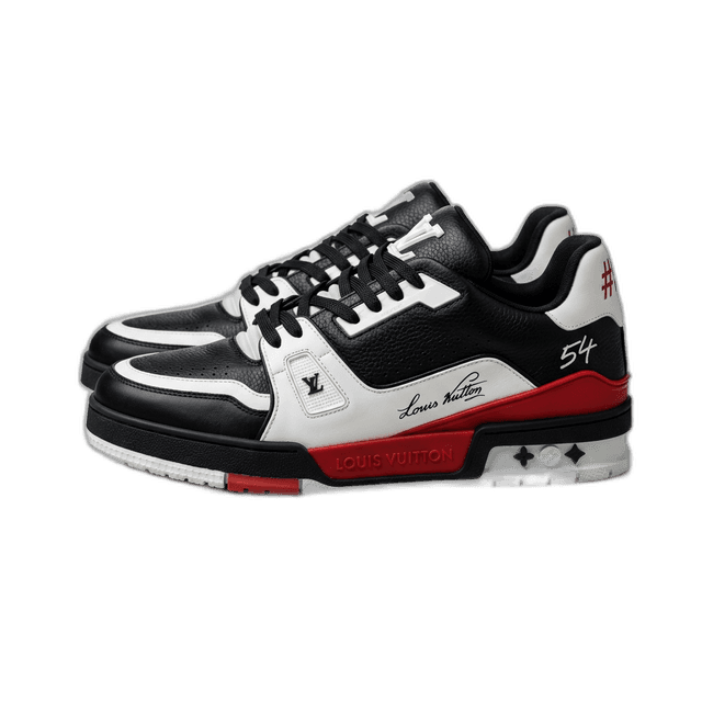 Tênis Louis Vuitton LV Trainer Preto Branco
